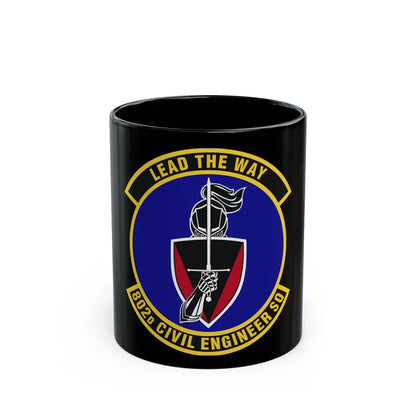 802d Civil Engineer Squadron (U.S. Air Force) Black Coffee Mug 11oz - Go Mug Yourself