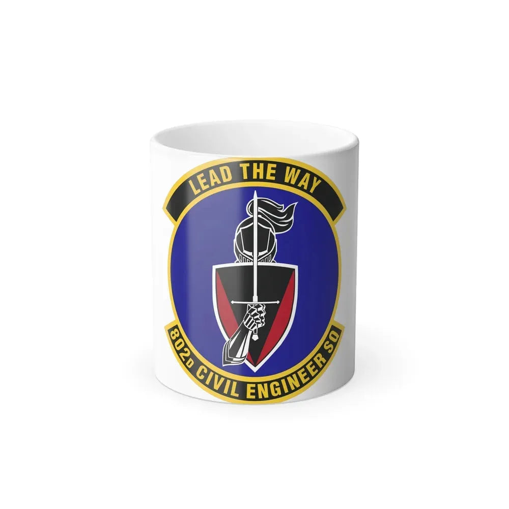 802d Civil Engineer Squadron (U.S. Air Force) Color Changing Coffee Mug 11oz - Go Mug Yourself