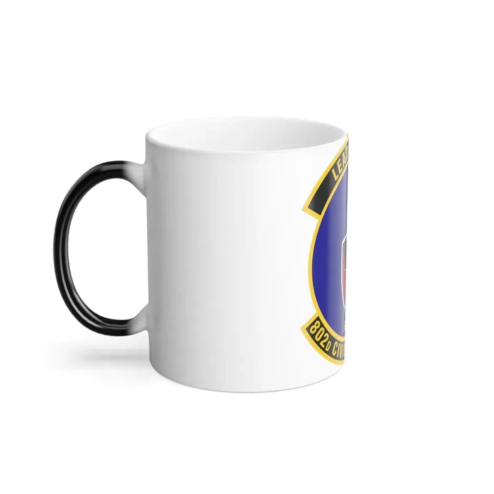 802d Civil Engineer Squadron (U.S. Air Force) Color Changing Coffee Mug - Go Mug Yourself