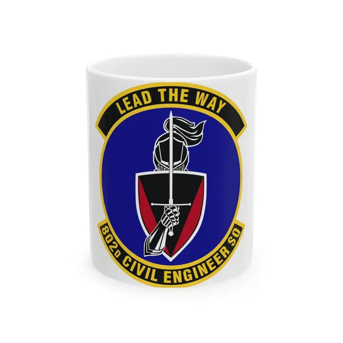 802d Civil Engineer Squadron (U.S. Air Force) White Coffee Mug 11oz - Go Mug Yourself