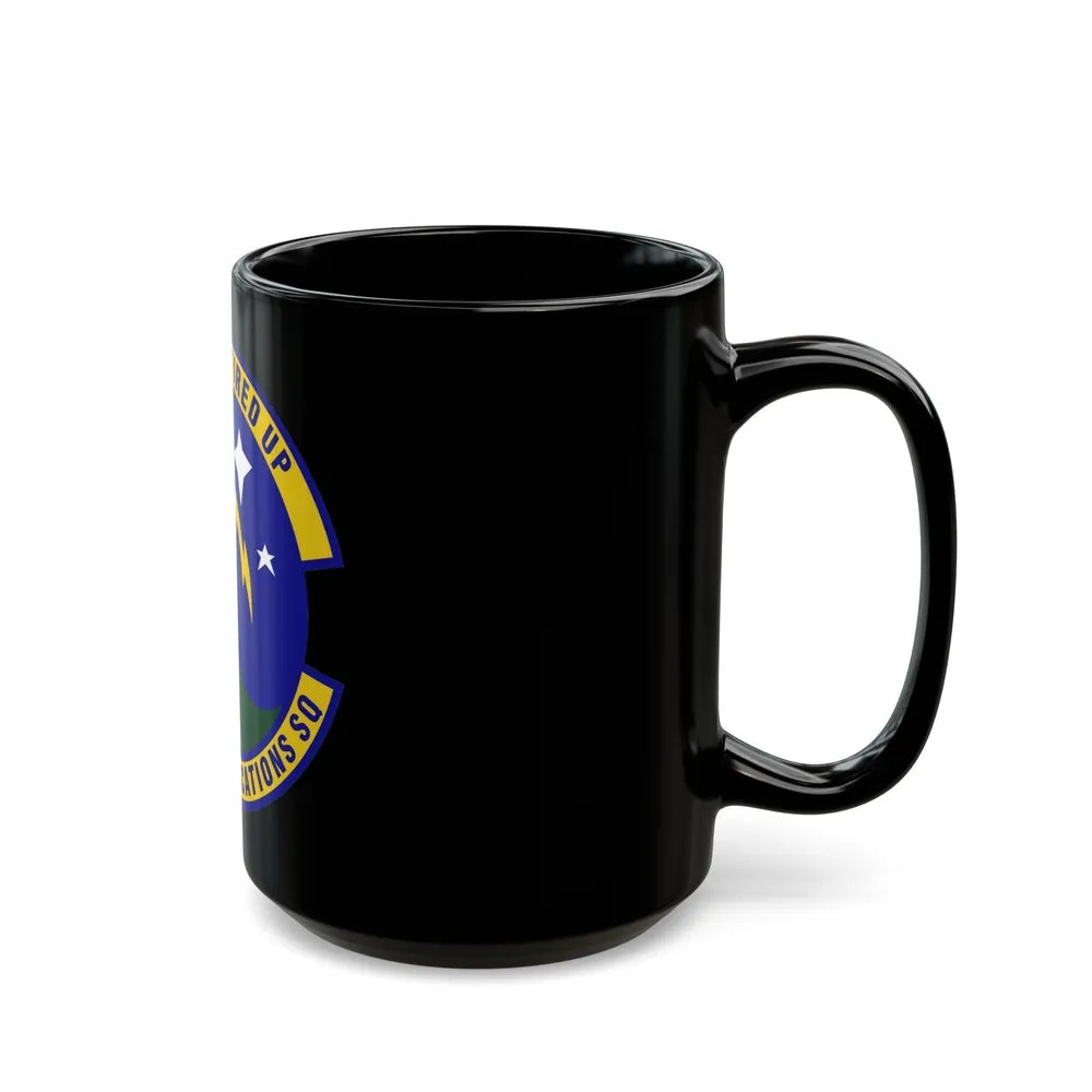 802d Communications Squadron (U.S. Air Force) Black Coffee Mug-Go Mug Yourself