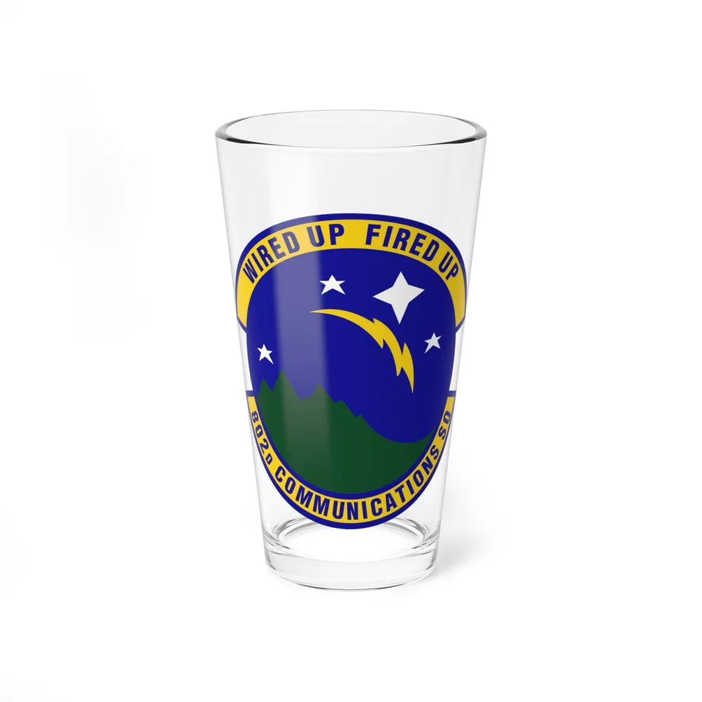 802d Communications Squadron (U.S. Air Force) Pint Glass 16oz-16oz-Go Mug Yourself