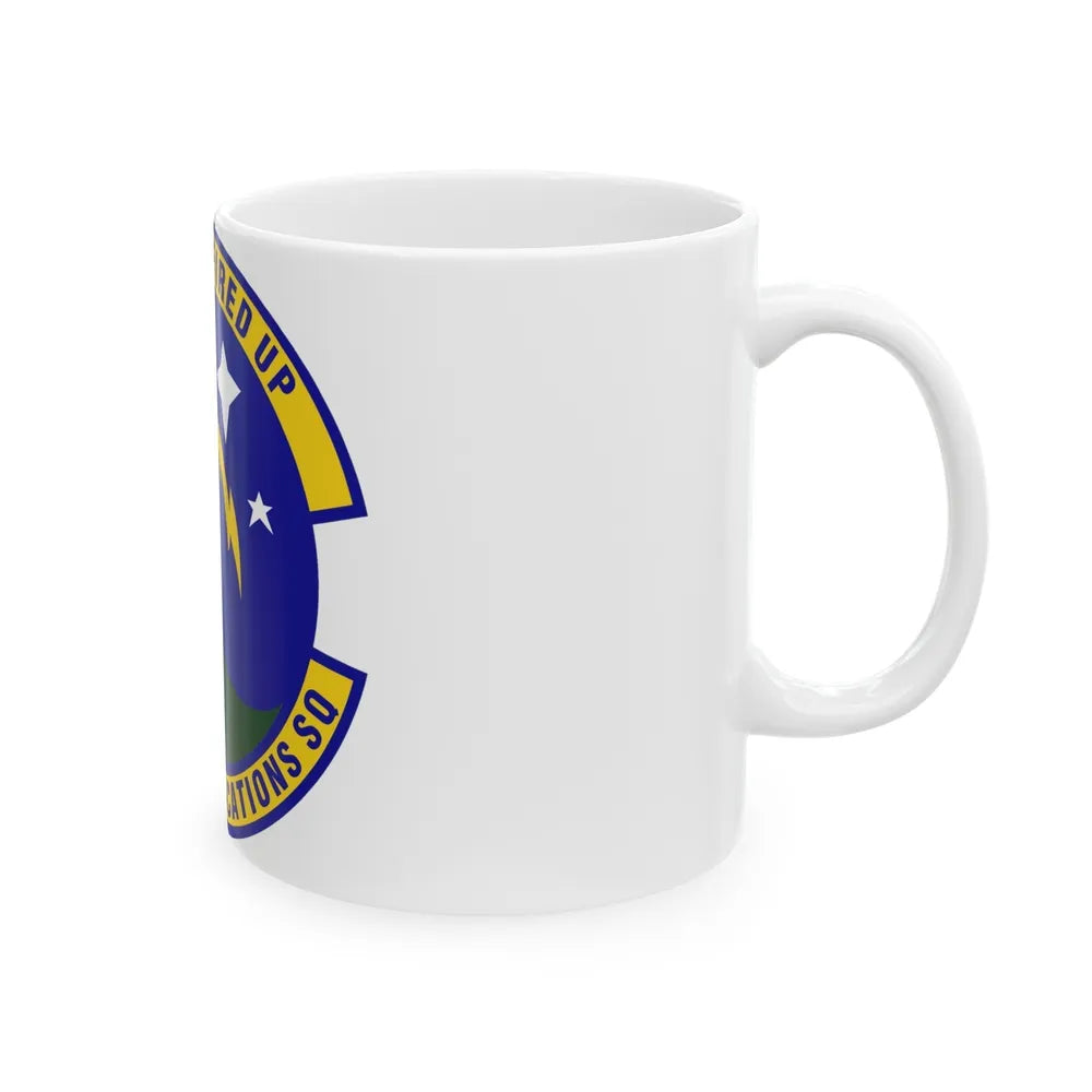 802d Communications Squadron (U.S. Air Force) White Coffee Mug-Go Mug Yourself