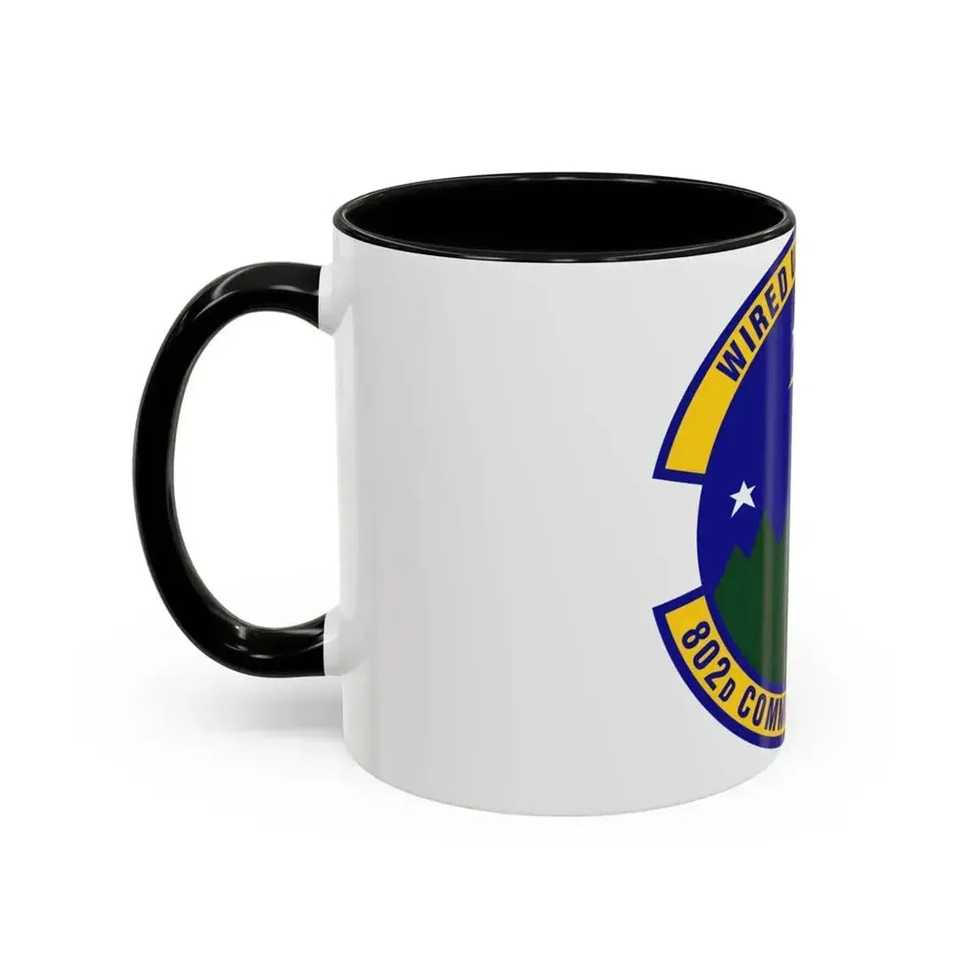 802d Communications Squadron (U.S. Air Force) Accent Coffee Mug - Go Mug Yourself