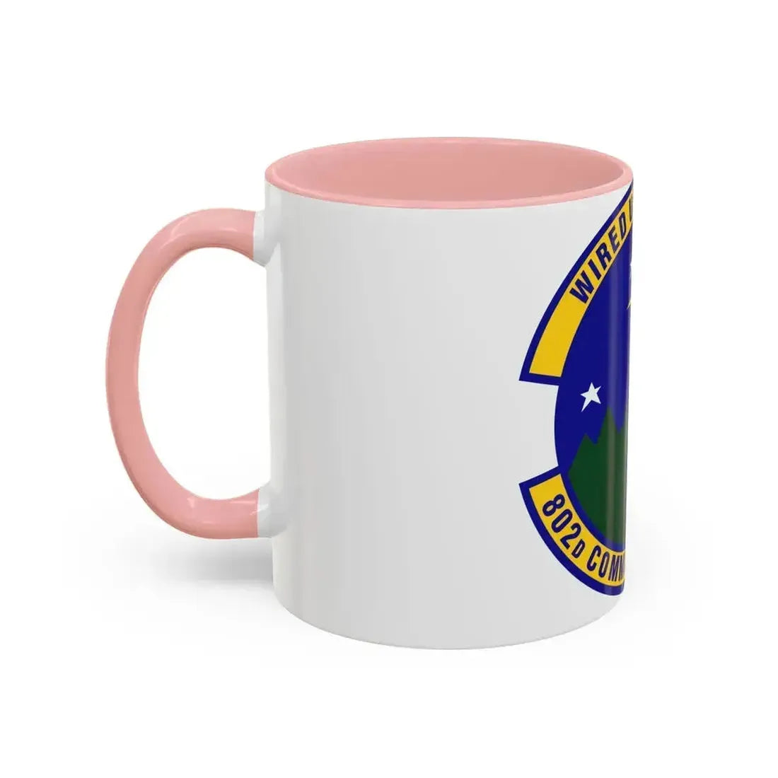 802d Communications Squadron (U.S. Air Force) Accent Coffee Mug - Go Mug Yourself
