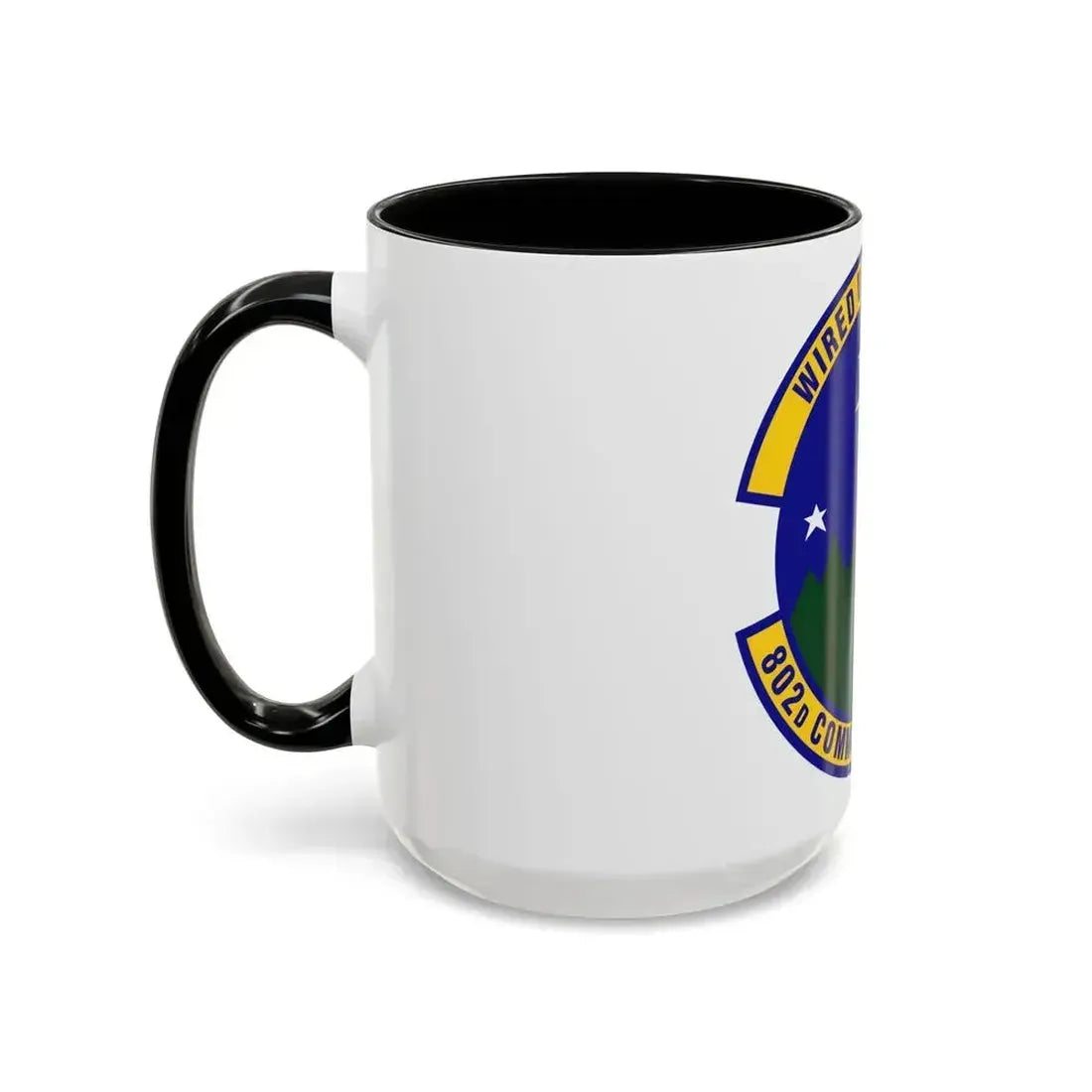 802d Communications Squadron (U.S. Air Force) Accent Coffee Mug - Go Mug Yourself