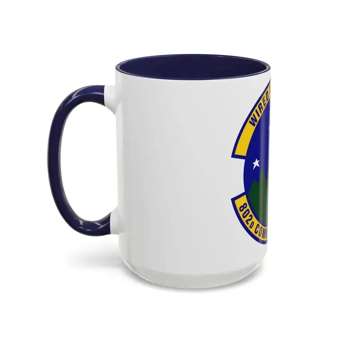 802d Communications Squadron (U.S. Air Force) Accent Coffee Mug - Go Mug Yourself
