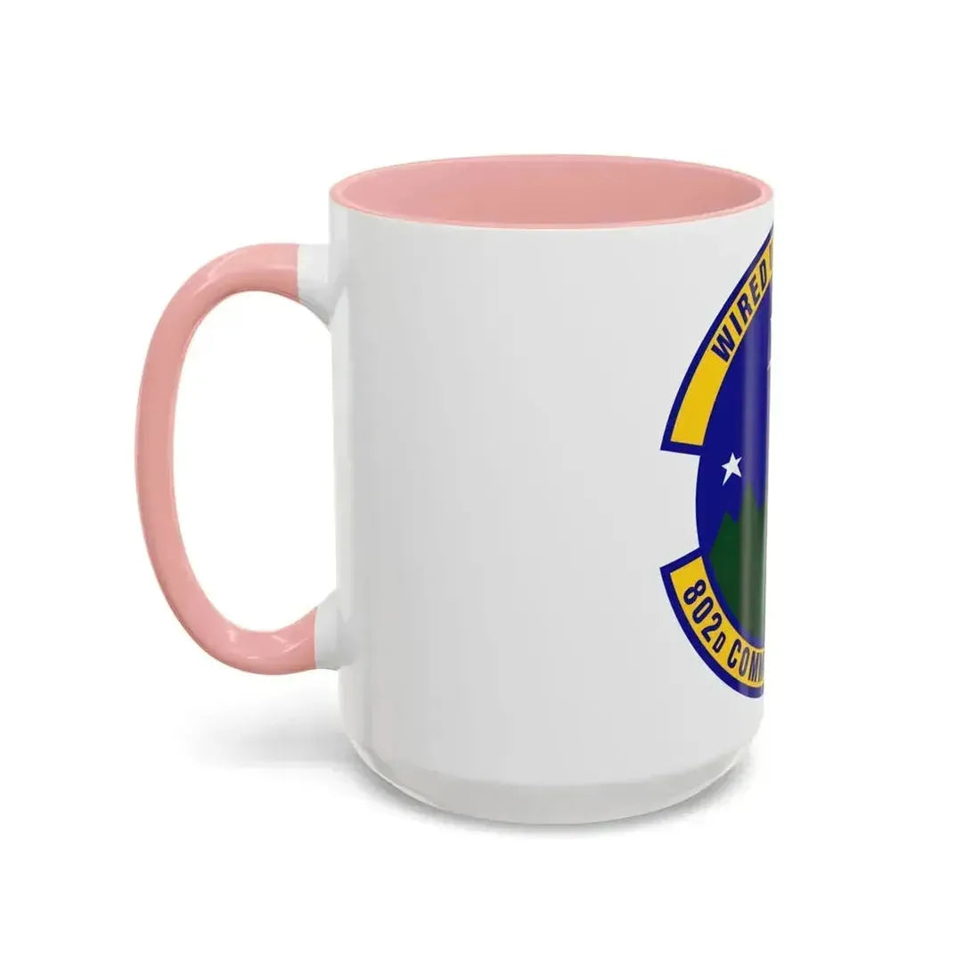 802d Communications Squadron (U.S. Air Force) Accent Coffee Mug - Go Mug Yourself