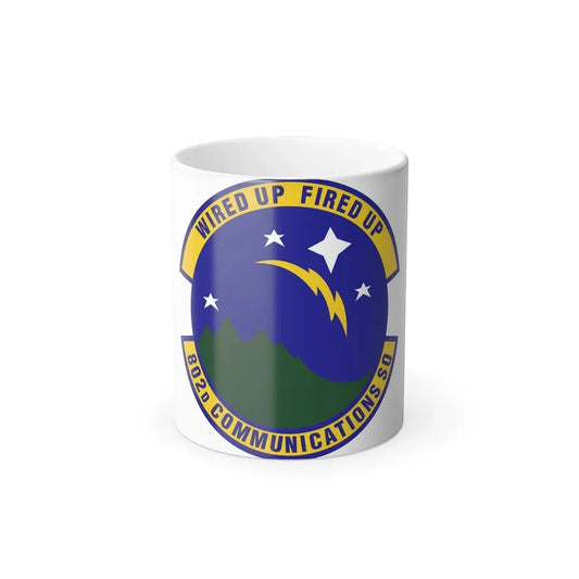 802d Communications Squadron (U.S. Air Force) Color Changing Coffee Mug 11oz - Go Mug Yourself