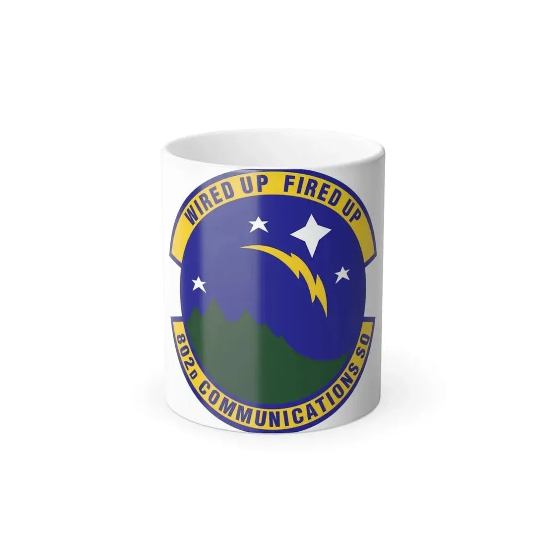 802d Communications Squadron (U.S. Air Force) Color Changing Coffee Mug 11oz - Go Mug Yourself