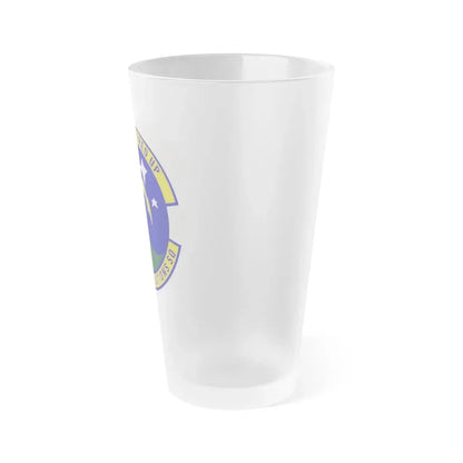 802d Communications Squadron (U.S. Air Force) Frosted Pint Glass 16oz - Go Mug Yourself