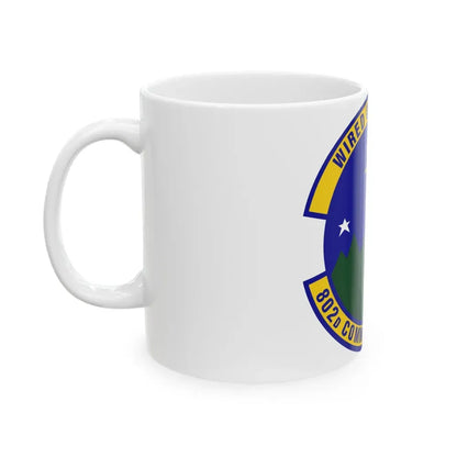 802d Communications Squadron (U.S. Air Force) White Coffee Mug - Go Mug Yourself