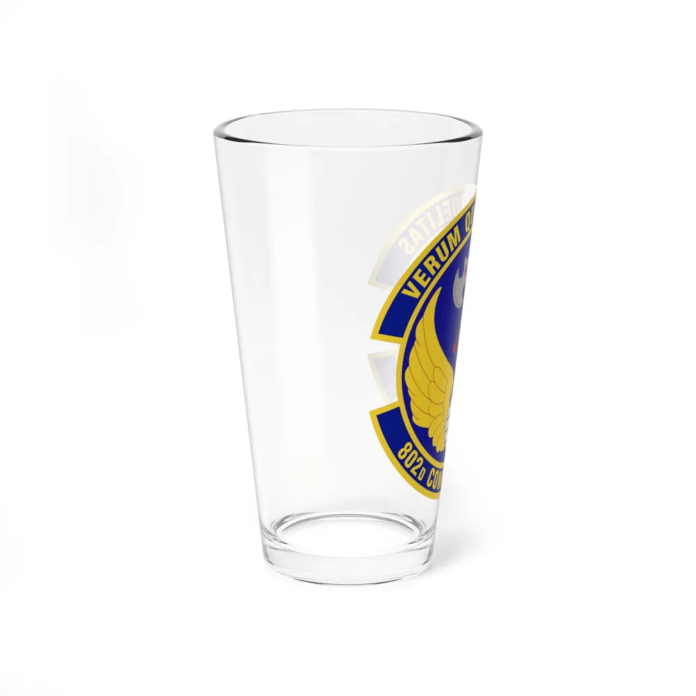 802d Comptroller Squadron (U.S. Air Force) Pint Glass 16oz-Go Mug Yourself