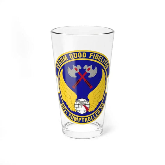 802d Comptroller Squadron (U.S. Air Force) Pint Glass 16oz 16oz - Go Mug Yourself