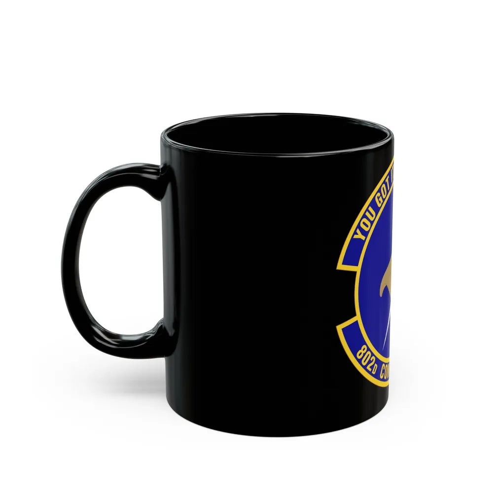 802d Contracting Squadron (U.S. Air Force) Black Coffee Mug-Go Mug Yourself