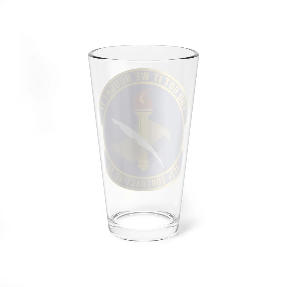 802d Contracting Squadron (U.S. Air Force) Pint Glass 16oz-Go Mug Yourself