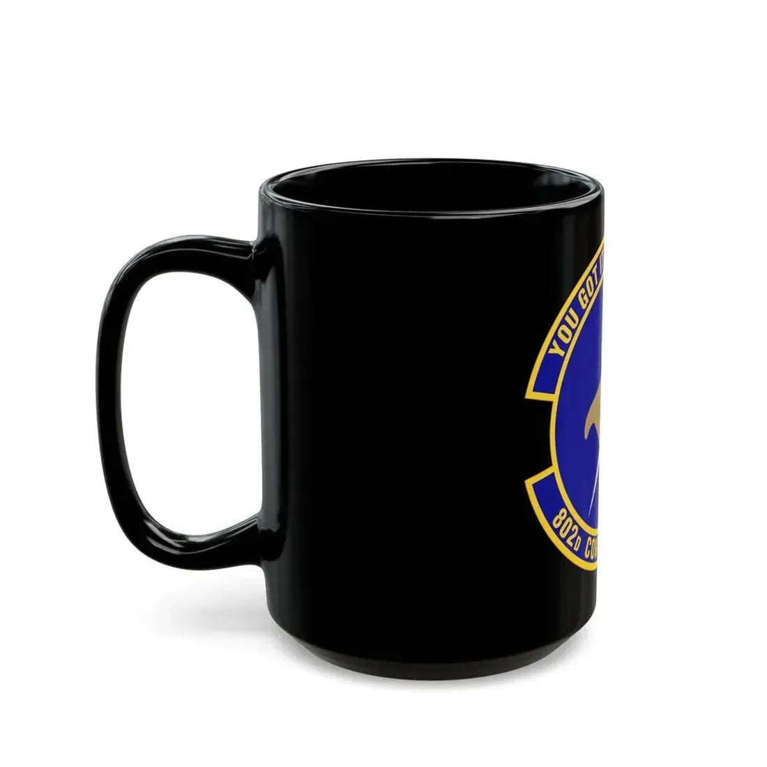 802d Contracting Squadron (U.S. Air Force) Black Coffee Mug - Go Mug Yourself
