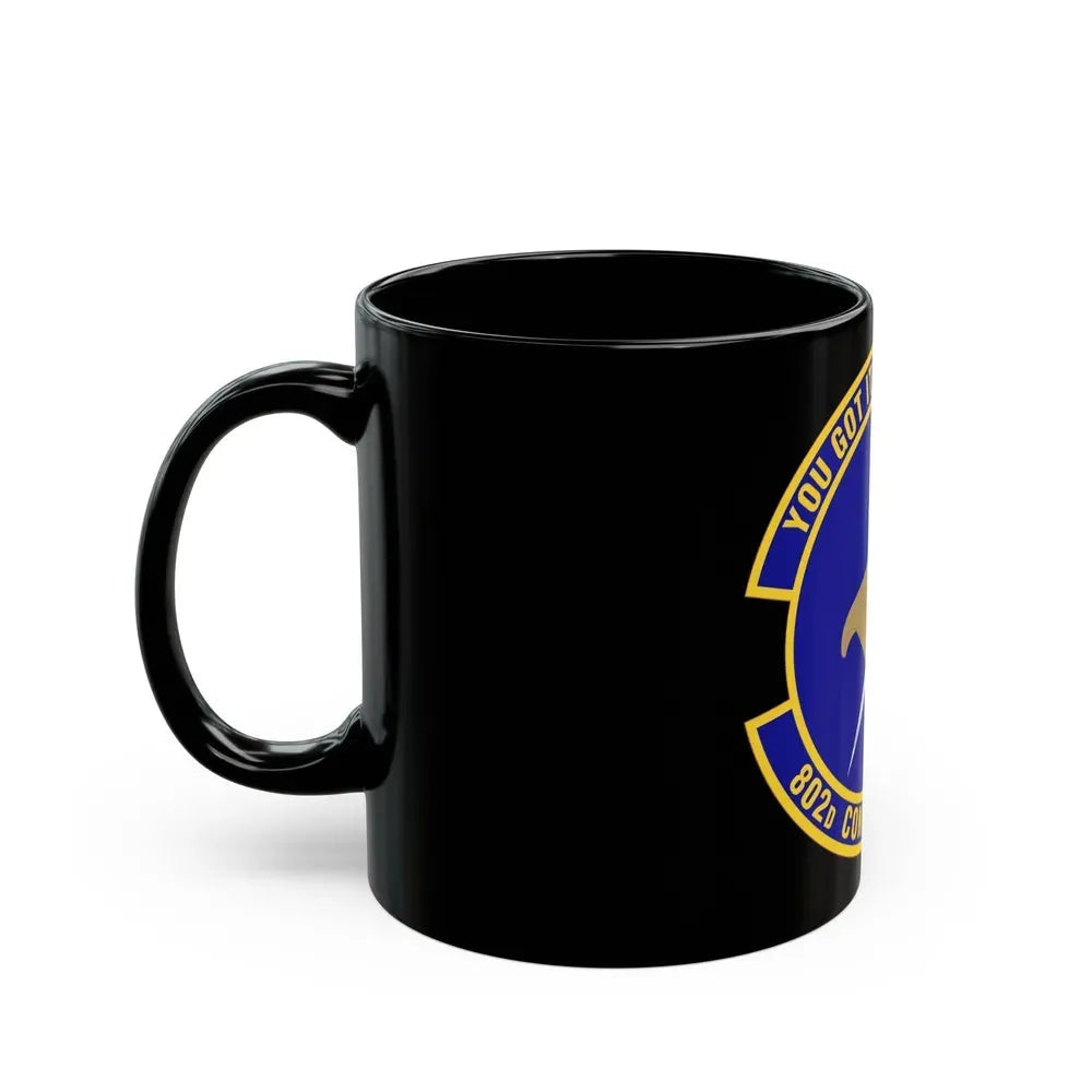 802d Contracting Squadron (U.S. Air Force) Black Coffee Mug - Go Mug Yourself