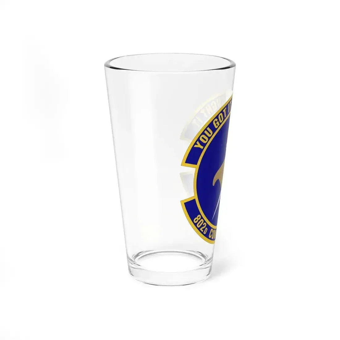 802d Contracting Squadron (U.S. Air Force) Pint Glass 16oz - Go Mug Yourself