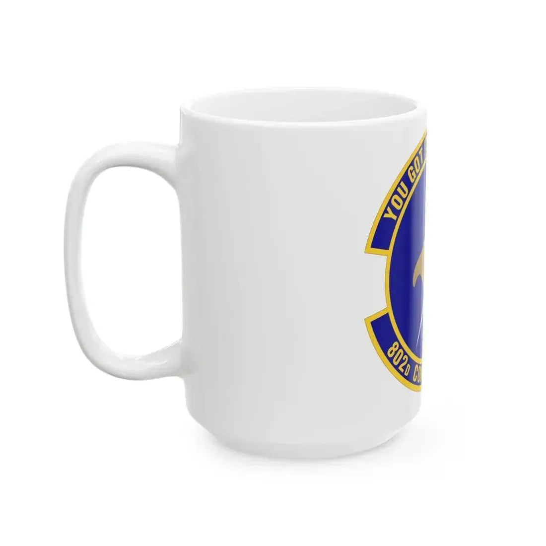 802d Contracting Squadron (U.S. Air Force) White Coffee Mug - Go Mug Yourself