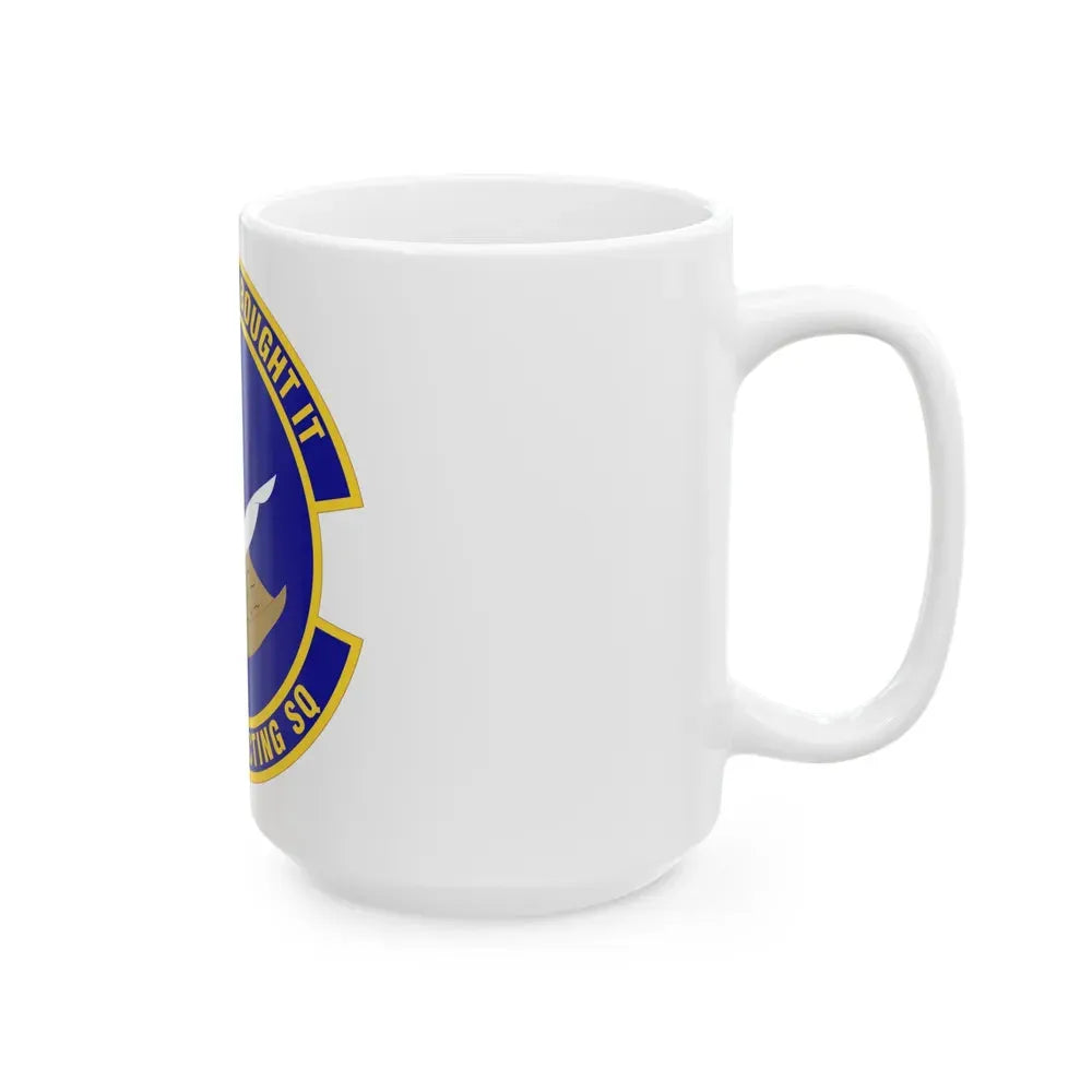802d Contracting Squadron (U.S. Air Force) White Coffee Mug - Go Mug Yourself