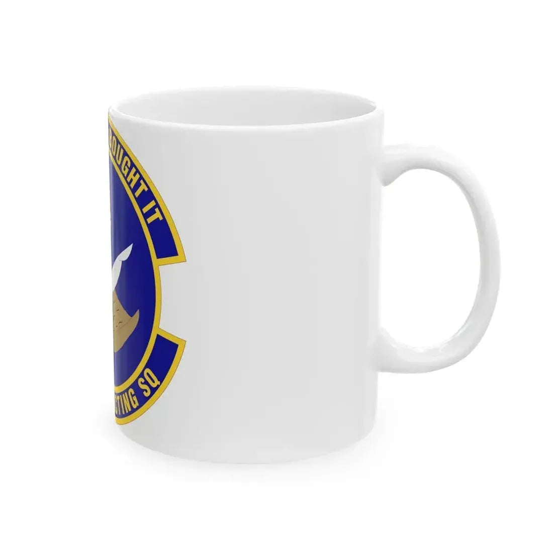 802d Contracting Squadron (U.S. Air Force) White Coffee Mug - Go Mug Yourself