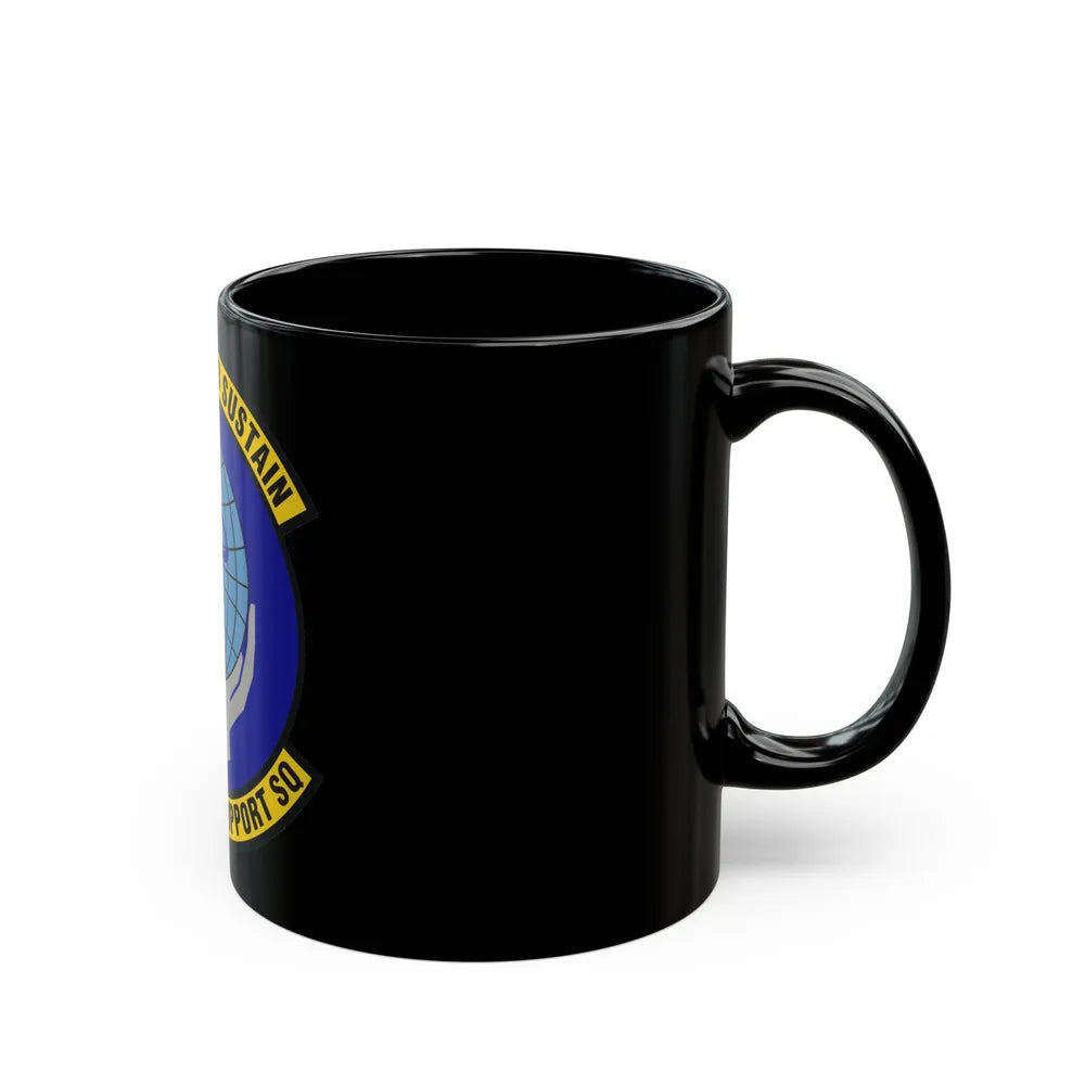 802d Force Support Squadron (U.S. Air Force) Black Coffee Mug-Go Mug Yourself