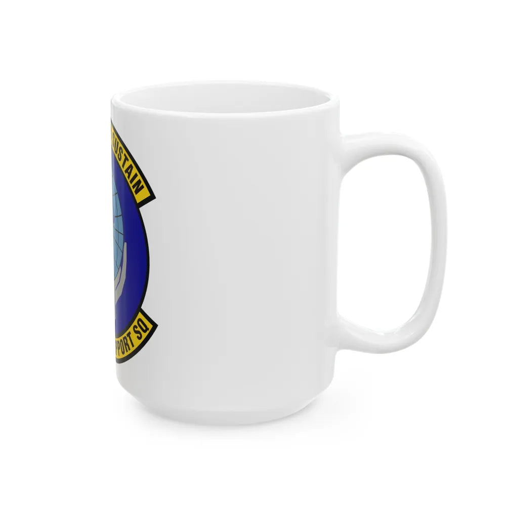 802d Force Support Squadron (U.S. Air Force) White Coffee Mug-Go Mug Yourself