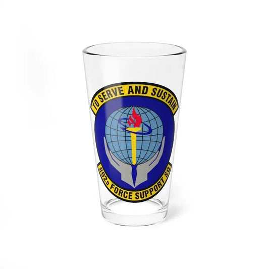 802d Force Support Squadron (U.S. Air Force) Pint Glass 16oz 16oz - Go Mug Yourself