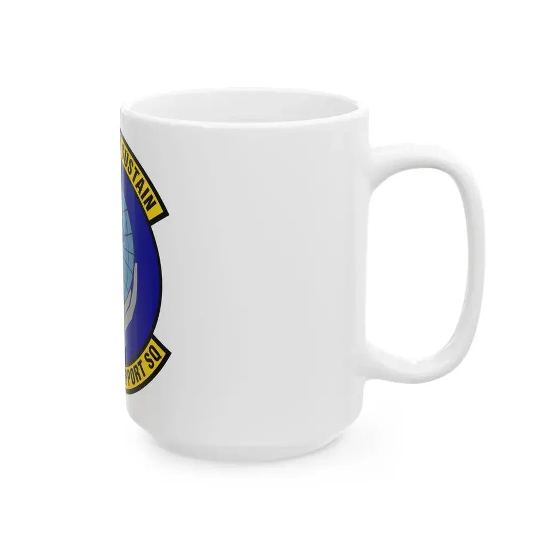 802d Force Support Squadron (U.S. Air Force) White Coffee Mug - Go Mug Yourself