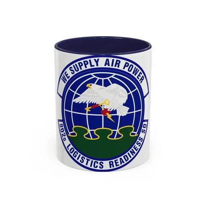 802d Logistics Readiness Squadron (U.S. Air Force) Accent Coffee Mug 11oz Navy - Go Mug Yourself