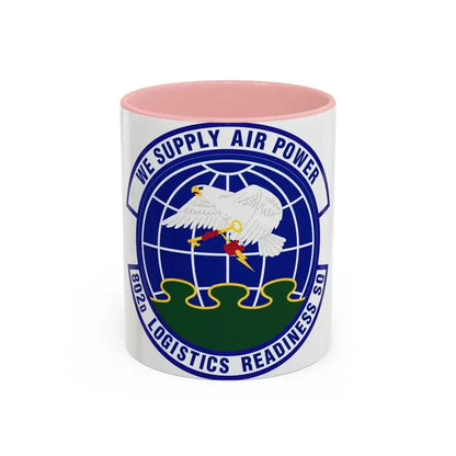 802d Logistics Readiness Squadron (U.S. Air Force) Accent Coffee Mug 11oz Pink - Go Mug Yourself