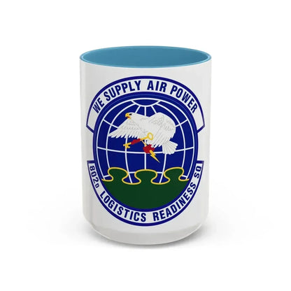 802d Logistics Readiness Squadron (U.S. Air Force) Accent Coffee Mug 15oz Light Blue - Go Mug Yourself
