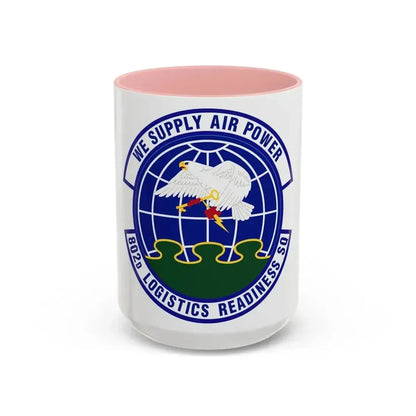 802d Logistics Readiness Squadron (U.S. Air Force) Accent Coffee Mug 15oz Pink - Go Mug Yourself