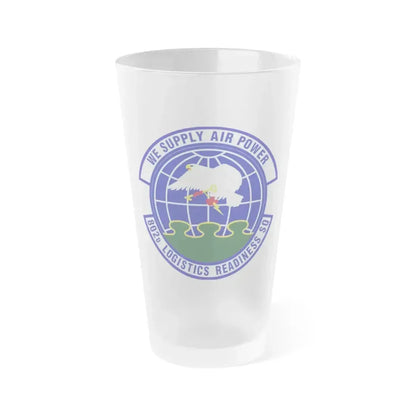802d Logistics Readiness Squadron (U.S. Air Force) Frosted Pint Glass 16oz 16oz Frosted - Go Mug Yourself
