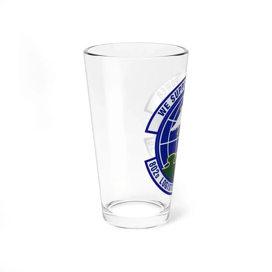 802d Logistics Readiness Squadron (U.S. Air Force) Pint Glass 16oz - Go Mug Yourself