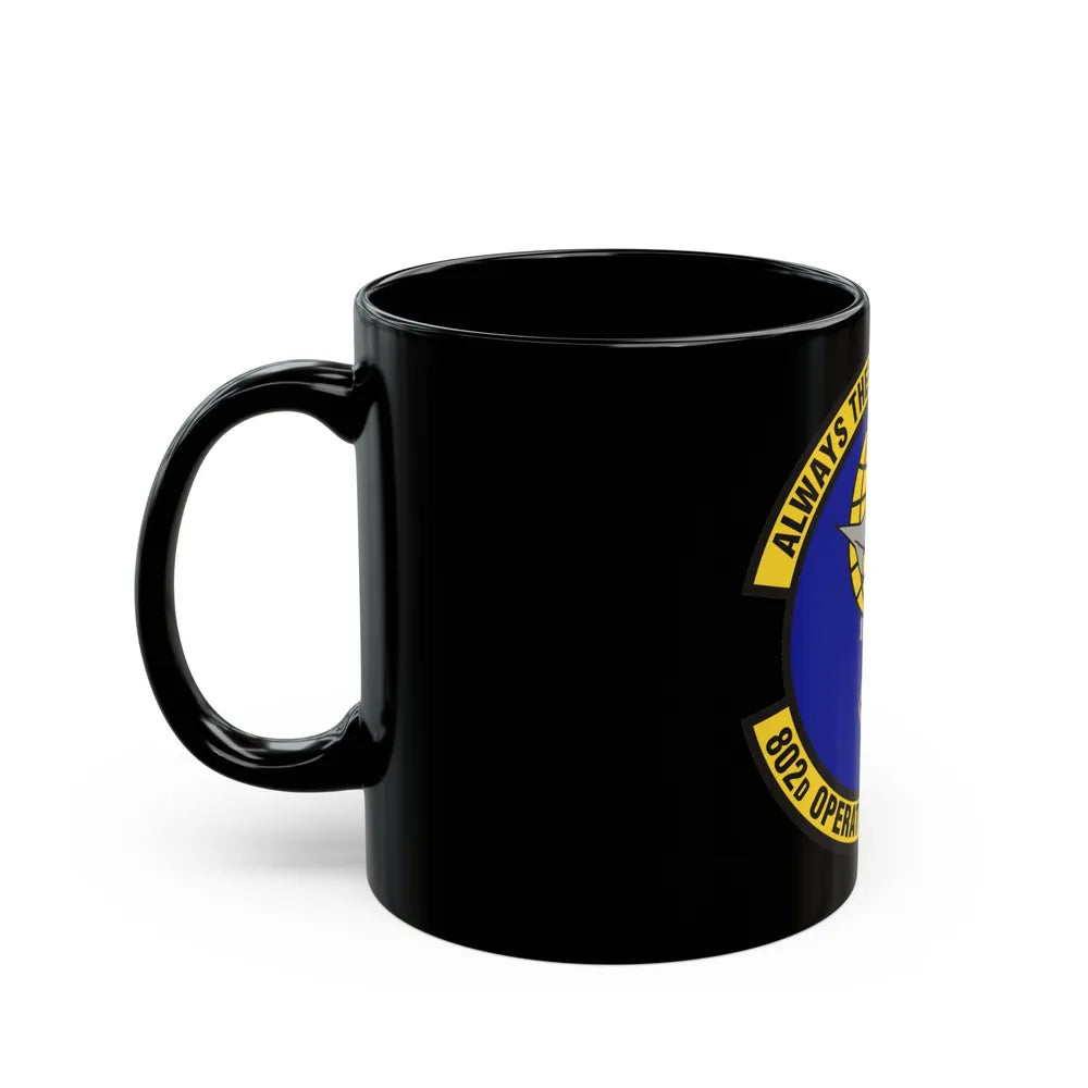 802d Operations Support Squadron (U.S. Air Force) Black Coffee Mug-Go Mug Yourself