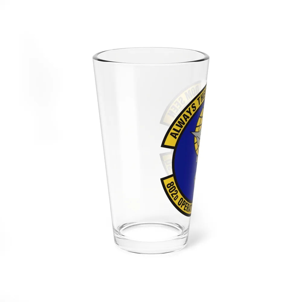 802d Operations Support Squadron (U.S. Air Force) Pint Glass 16oz-Go Mug Yourself