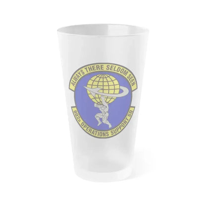 802d Operations Support Squadron (U.S. Air Force) Frosted Pint Glass 16oz 16oz Frosted - Go Mug Yourself