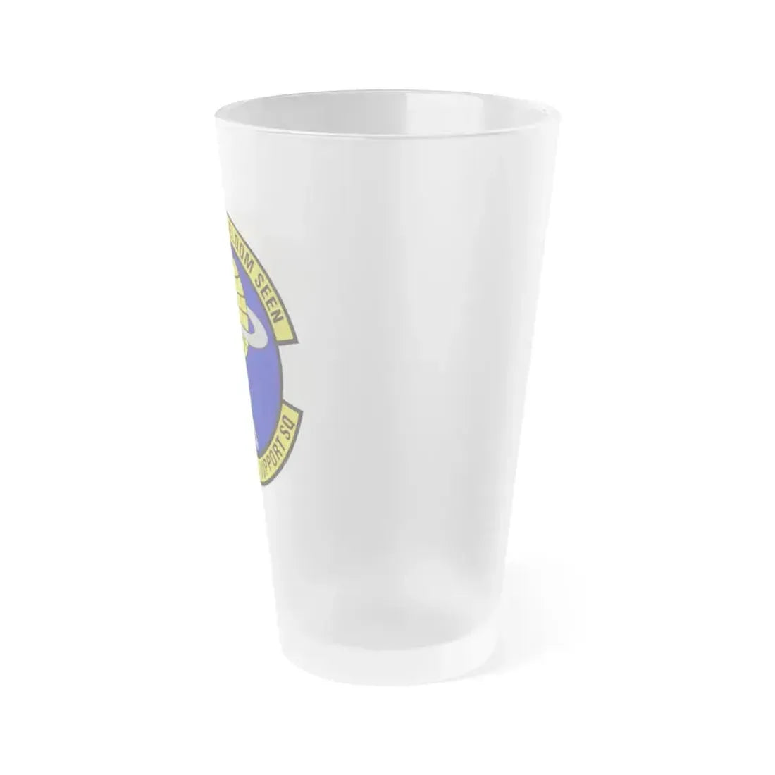 802d Operations Support Squadron (U.S. Air Force) Frosted Pint Glass 16oz - Go Mug Yourself