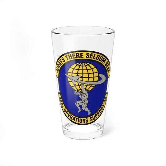 802d Operations Support Squadron (U.S. Air Force) Pint Glass 16oz 16oz - Go Mug Yourself