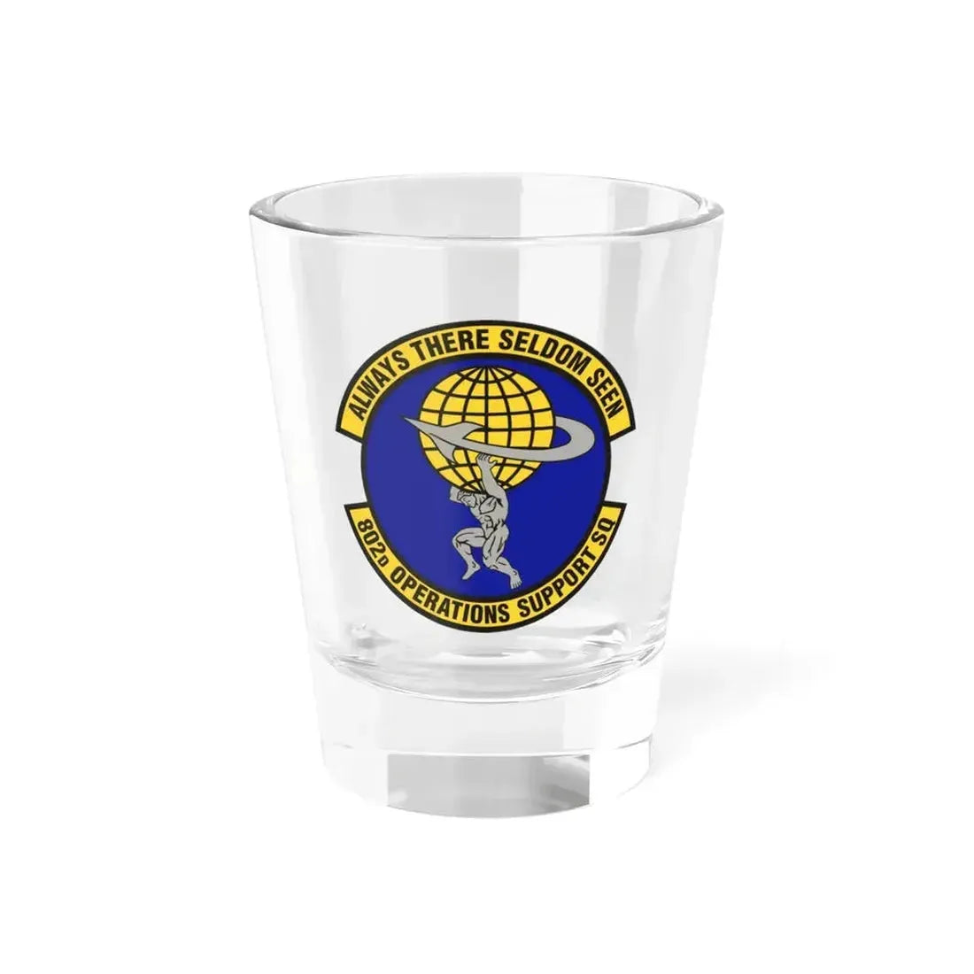 802d Operations Support Squadron (U.S. Air Force) Shot Glass 1.5oz 1.5oz - Go Mug Yourself