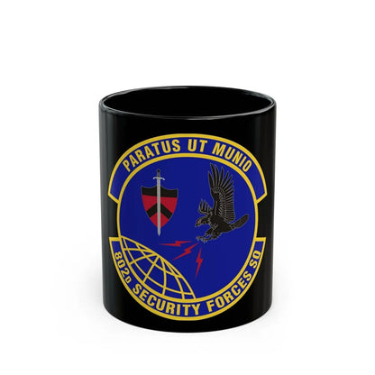 802d Security Forces Squadron (U.S. Air Force) Black Coffee Mug-11oz-Go Mug Yourself