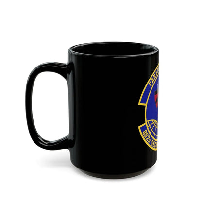 802d Security Forces Squadron (U.S. Air Force) Black Coffee Mug-Go Mug Yourself