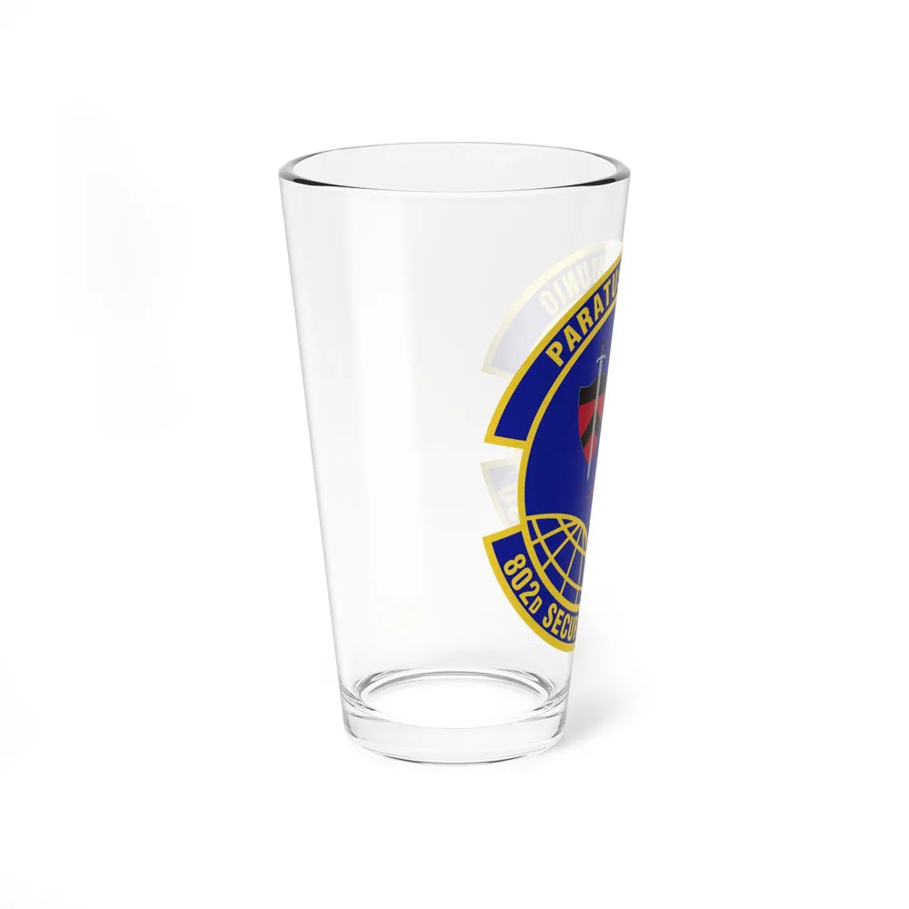 802d Security Forces Squadron (U.S. Air Force) Pint Glass 16oz-Go Mug Yourself