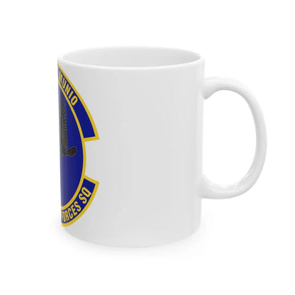 802d Security Forces Squadron (U.S. Air Force) White Coffee Mug-Go Mug Yourself