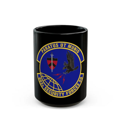 802d Security Forces Squadron (U.S. Air Force) Black Coffee Mug 15oz - Go Mug Yourself