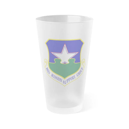 802nd Mission Support Group (U.S. Air Force) Frosted Pint Glass 16oz-16oz-Frosted-Go Mug Yourself