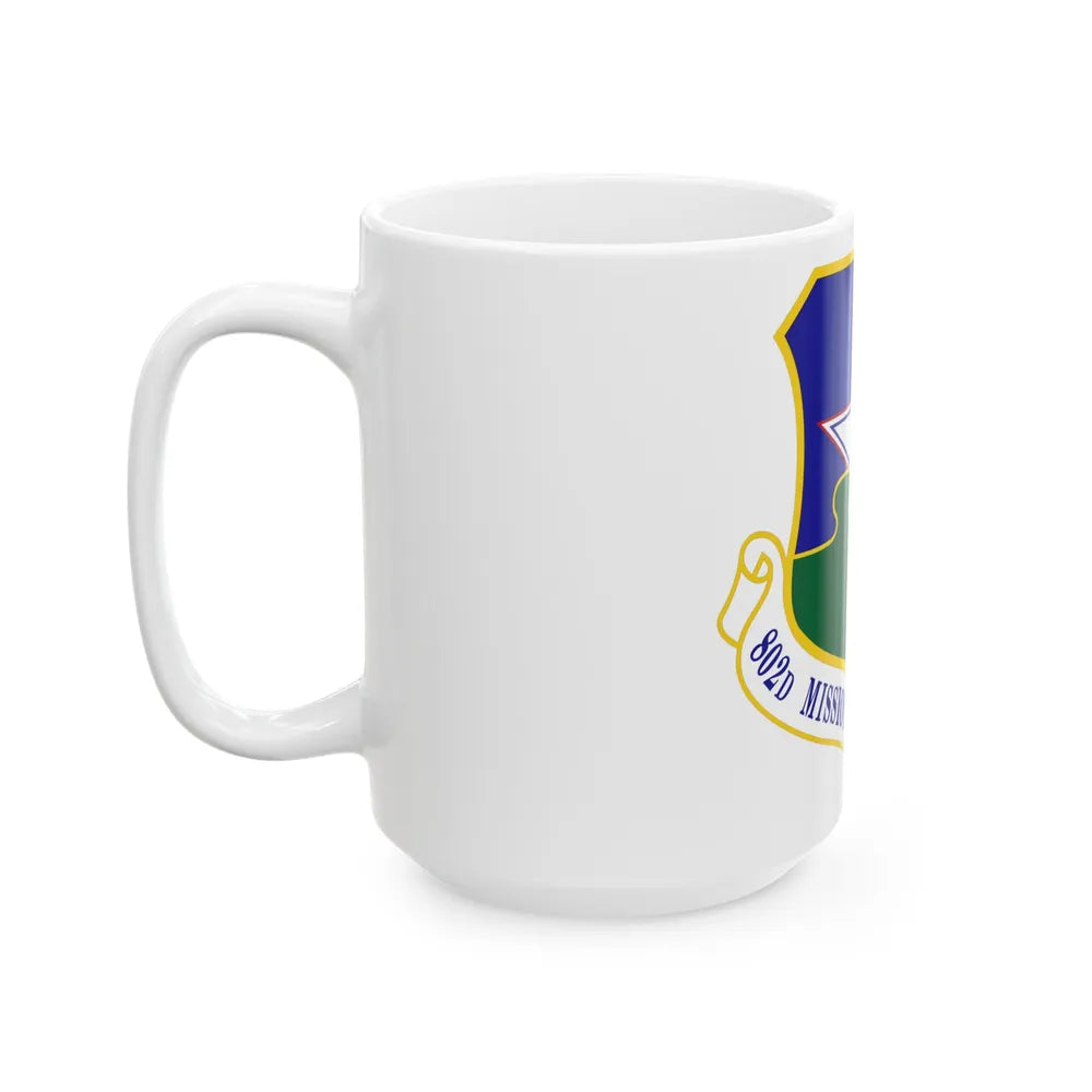 802nd Mission Support Group (U.S. Air Force) White Coffee Mug-Go Mug Yourself