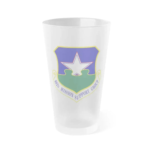 802nd Mission Support Group (U.S. Air Force) Frosted Pint Glass 16oz 16oz Frosted - Go Mug Yourself